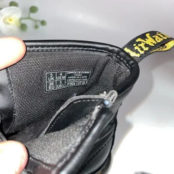 Dr. Martens Black Combat Boots - Picture 8 of 8